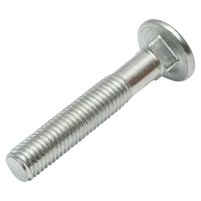Set 50 buc surub zincat pentru plug DIN 603 M12x70mm - imagine 2