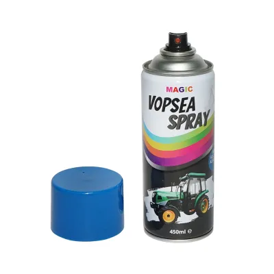Spray vopsea auto albastru tip New Holland profesionala cu uscare rapida 450ml MAGIC - imagine 2