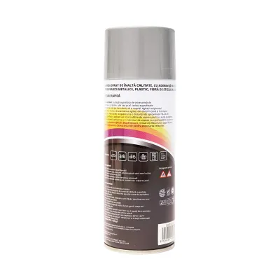 Spray vopsea auto Gri Case Claas Deutz 9104 gri aluminiu 450ml MAGIC - imagine 3