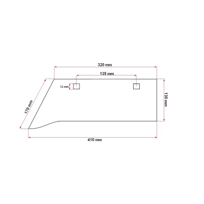 Brazdar plug PP2 sormaitat 410x320x130mm cu 2 gauri de prindere 12mm Made in Ucraina - imagine 4