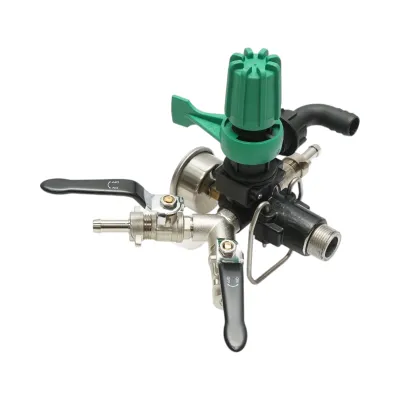 Distribuitor cu 3 cai pentru erbicidator, manometru cu glicerina 1000 PSI - imagine 3