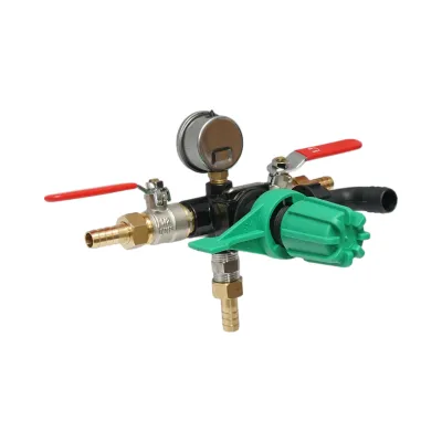Distribuitor cu 2 cai, manometru glicerina inclus pentru erbicidator - imagine 4