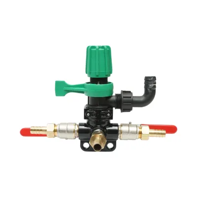 Distribuitor cu 2 cai, manometru glicerina inclus pentru erbicidator - imagine 6