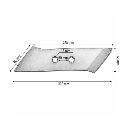 Cioc brazdar stanga pentru Vogel Noot PK80110 - imagine 4