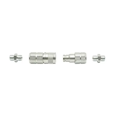 Set cupla rapida 3/8 tol (supapa trecere mama+tata/mos+baba) adaptor drept - imagine 3