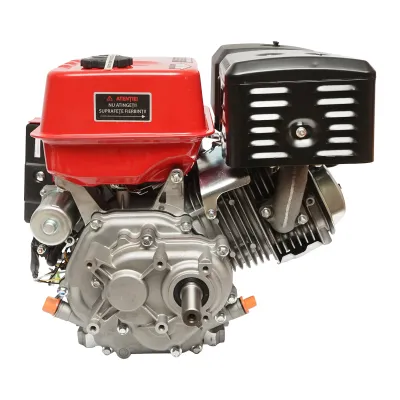 Motor pe benzina 13CP, 4 timpi, ax cu pana 25mm pornire cheie/sfoara, reductor priza Breckner Germany - imagine 3