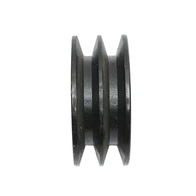 Fulie 2 caneluri pentru motor ax cu pana 25mm, motor 13 CP - imagine 3