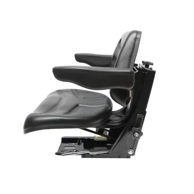 Scaun pentru tractor, negru, reglabil cu cotiera, latime sezut 485mm - imagine 2