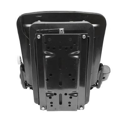 Scaun pentru tractor negru, reglabil cu cotiera, tetiera, centura si suspensie mecanica, latime sezut 455mm - imagine 5