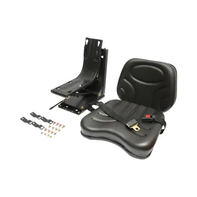Scaun universal tractor negru reglabil cu centura de siguranta - imagine 3