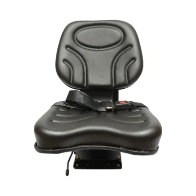 Scaun universal tractor negru reglabil cu centura de siguranta - imagine 2