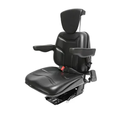 Scaun universal reglabil pe inaltime, cotiere si tetiera pentru tractor, utilaje agricole, industriale, stivuitor - imagine 2