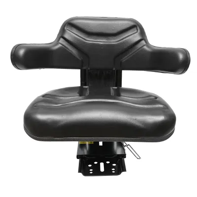 Scaun universal tractor cu reglaj triplu si amortizor, negru lucios - imagine 2