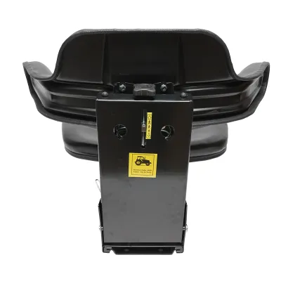 Scaun universal tractor cu reglaj triplu si amortizor, negru lucios - imagine 4