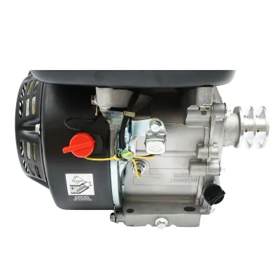 Motor pe benzina cu fulie 7.5CP, 4 timpi, ax cu pana 20mm pornire sfoara Breckner Germany - imagine 5