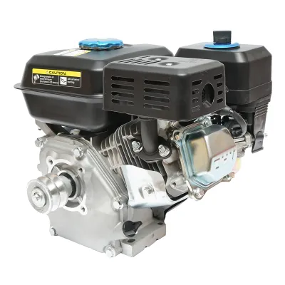 Motor pe benzina cu fulie 7.5CP, 4 timpi, ax cu pana 20mm pornire sfoara Breckner Germany