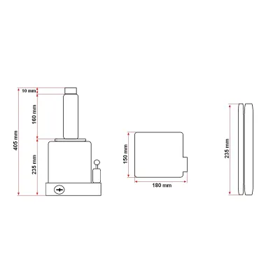 Cric hidraulic tip piston, sarcina maxima suportata 50T - imagine 4
