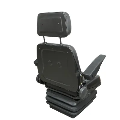 Scaun universal reglabil pe inaltime si greutate 50-130Kg, cotiere si spatar rabatabil 40-80° pentru tractor, utilaje agricole, industriale, stivuitor - imagine 4