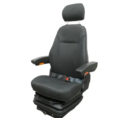 Scaun universal reglabil pe greutate 50-130Kg, cotiere si spatar rabatabil 50-90° pentru tractor, utilaje agricole, industriale, stivuitor 