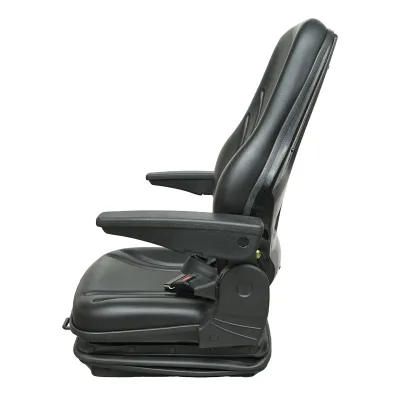 Scaun universal reglabil pe greutate 50-130Kg, cotiere si spatar rabatabil 55-89° pentru tractor, utilaje agricole, industriale, stivuitor - imagine 2