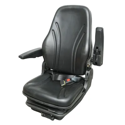 Scaun universal reglabil pe greutate 50-130Kg, cotiere si spatar rabatabil 55-89° pentru tractor, utilaje agricole, industriale, stivuitor