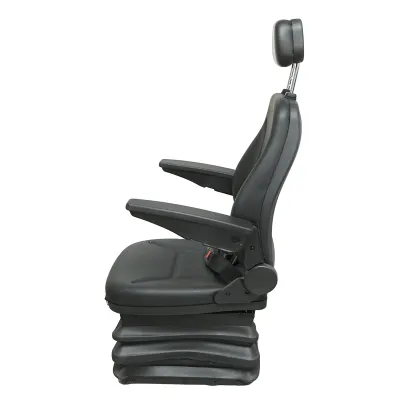 Scaun universal reglabil pe inaltime si greutate 40-120Kg, cotiere si spatar rabatabil 50-90° pentru tractor, utilaje agricole, industriale, stivuitor - imagine 2