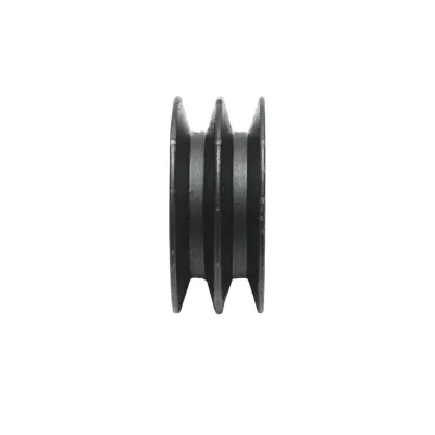 Fulie 2 caneluri 76x32mm pentru ax cu pana 24mm - imagine 2