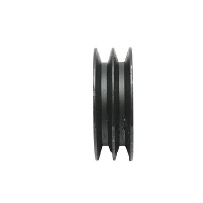 Fulie 2 caneluri 97x32mm pentru ax cu pana 24mm - imagine 2