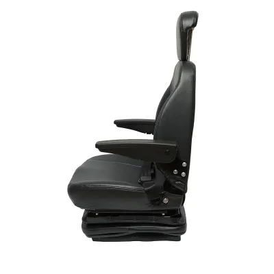 Scaun universal reglabil pentru tractor cu centura de siguranta, cotiere si suspensie mecanica 840x600mm - imagine 4