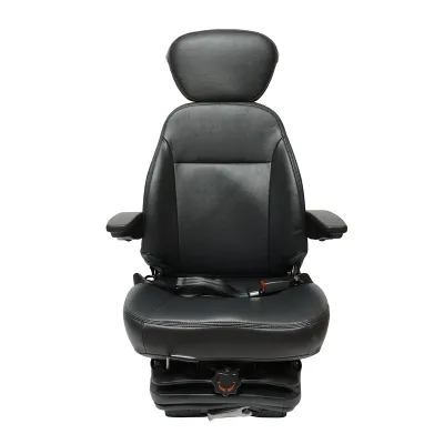 Scaun universal reglabil pentru tractor cu centura de siguranta, cotiere si suspensie mecanica 840x600mm
