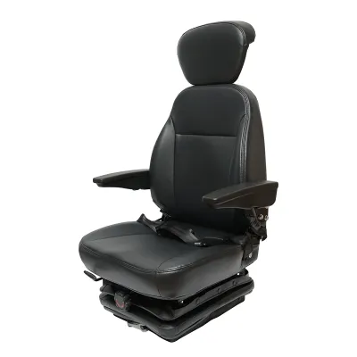 Scaun universal reglabil pentru tractor cu centura de siguranta, cotiere si suspensie mecanica 840x600mm - imagine 2