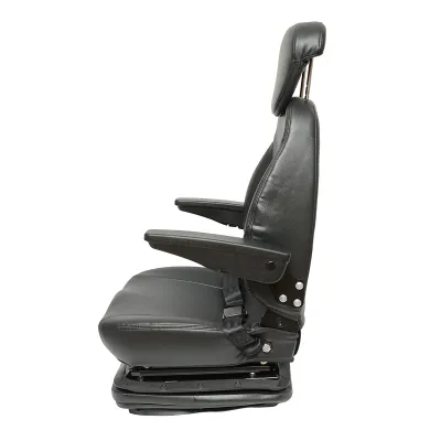 Scaun universal reglabil pentru tractor cu centura de siguranta, cotiere si suspensie 800x610mm - imagine 3
