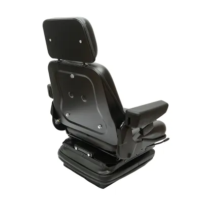 Scaun universal reglabil pentru tractor cu centura de siguranta, cotiere si suspensie mecanica 830x610mm - imagine 5