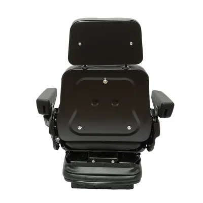 Scaun universal reglabil pentru tractor cu centura de siguranta, cotiere si suspensie mecanica 830x610mm - imagine 4