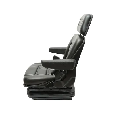 Scaun universal reglabil pentru tractor cu centura de siguranta, cotiere si suspensie mecanica 830x610mm - imagine 3