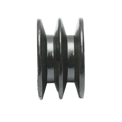 Fulie 2 caneluri 58x32mm pentru ax cu pana 19mm - imagine 2