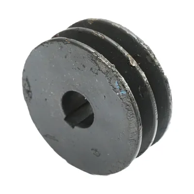 Fulie 2 caneluri 87x34mm pentru ax cu pana 24mm - imagine 3