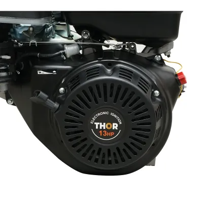 Motor pe benzina 13CP, 4 timpi, ax cu pana 25mm, 389cc pornire sfoara THOR - imagine 5