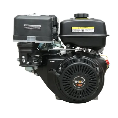 Motor pe benzina 13CP, 4 timpi, ax cu pana 25mm, 389cc pornire sfoara THOR - imagine 2
