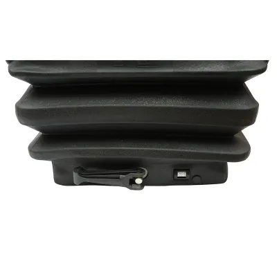 Scaun universal cu suspensie pe aer, reglabil pe inaltime si greutate 50-140Kg, cotiere si spatar rabatabil 50-90° pentru tractor, utilaje agricole, industriale, stivuitor - imagine 8