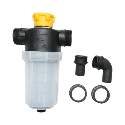 Filtru erbicidator transparent cu sita si valva autocuratare, racord 38mm - imagine 3