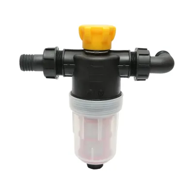 Filtru erbicidator transparent cu 2 site si valva autocuratare, racord 32mm