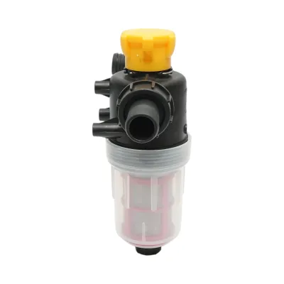 Filtru erbicidator transparent cu 2 site si valva autocuratare, racord 32mm - imagine 4