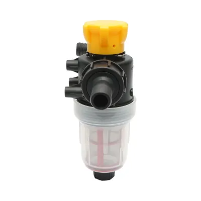 Filtru erbicidator transparent cu sita si valva autocuratare, racord 25mm - imagine 5