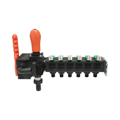 Distribuitor erbicidator cu 6 cai, manometru cu glicerina 25 bar - imagine 3