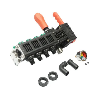 Distribuitor erbicidator cu 4 cai, manometru cu glicerina 25 bar - imagine 3
