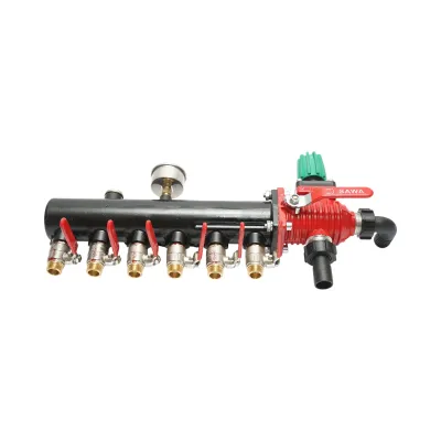 Distribuitor erbicidator metalic cu 6 cai, manometru cu glicerina 25 bar - imagine 5