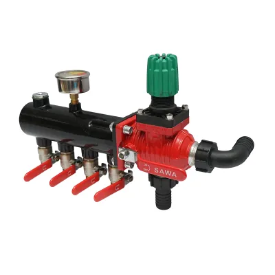 Distribuitor erbicidator metalic cu 4 cai, manometru cu glicerina 25 bar - imagine 4