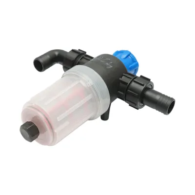 Filtru erbicidator transparent cu 2 site si valva autocuratare, racord 32mm - imagine 5