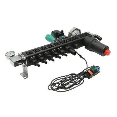 Distribuitor erbicidator cu 5 cai, filtru, supapa electrica si manometru cu glicerina 25 bar - imagine 5